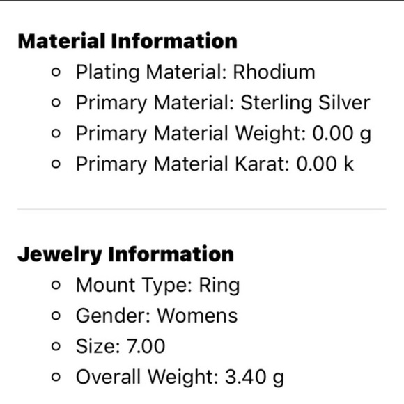 Woman’s Sterling Silver 0.03ctw Diamond Ring - Picture 6 of 9